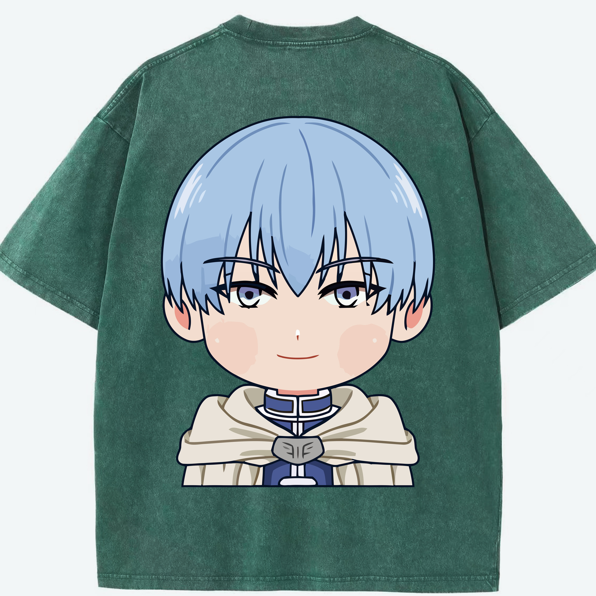 （画像用） 葬送のフリーレン Frieren 綿100% ヴィンテージ風 半袖Tシャツ（背面プリント）